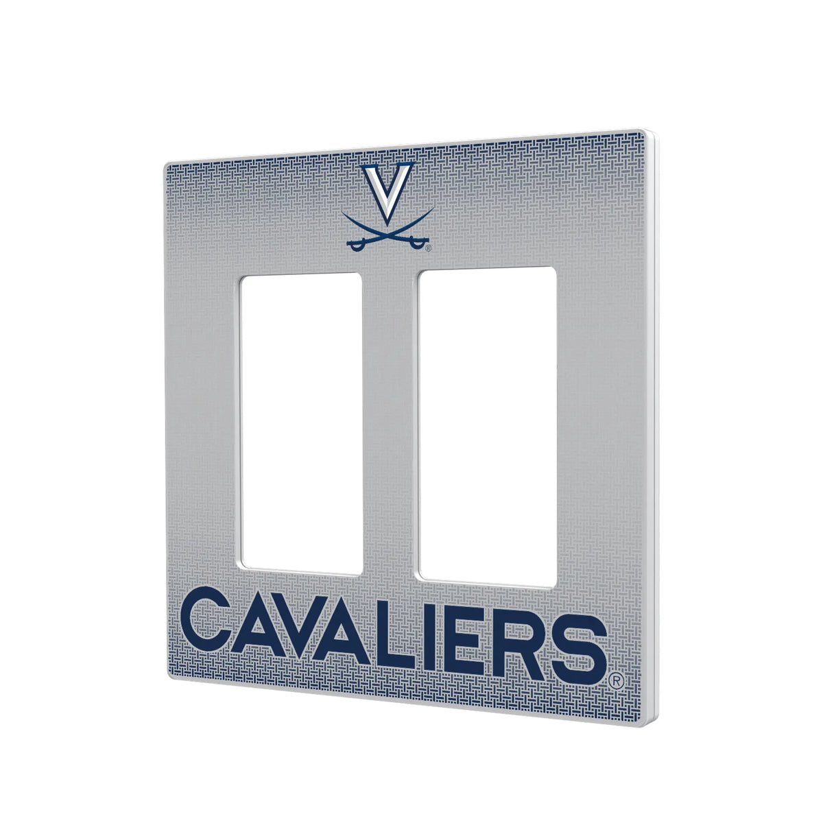 University of Virginia Cavaliers Linen Hidden-Screw Light Switch Plate#Style_Double Rocker