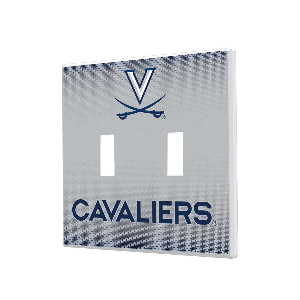 University of Virginia Cavaliers Linen Hidden-Screw Light Switch Plate#Style_Double Toggle