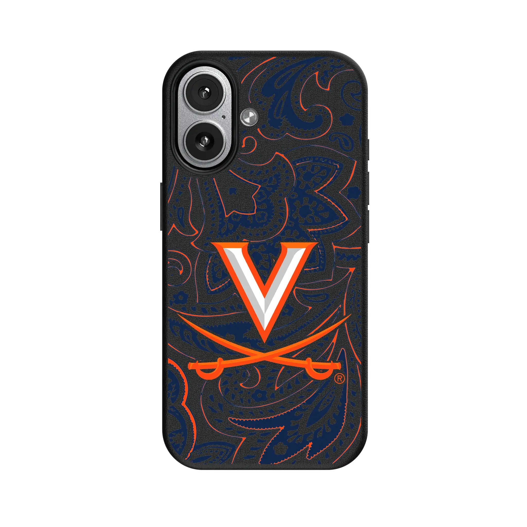 University of Virginia Cavaliers Paisley iPhone MagSafe Compatible Phone Case for Apple iPhone#Device_iPhone 17
