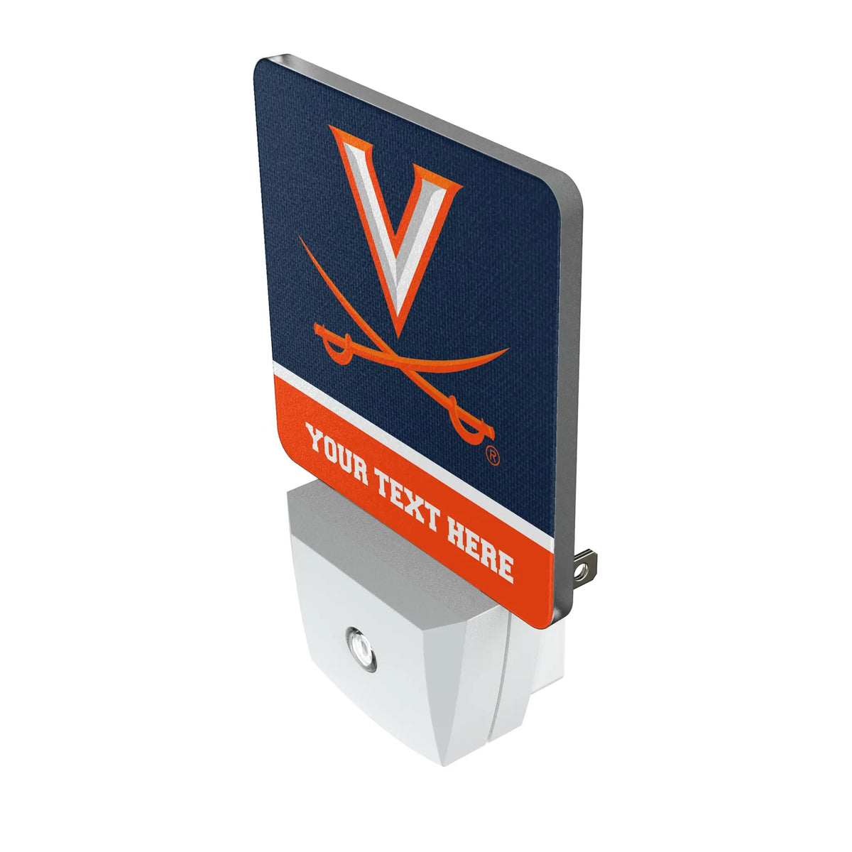 University of Virginia Cavaliers Personalized Endzone Solid Night Light 2-Pack - Isometric View