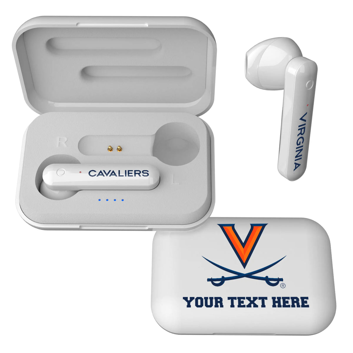 University of Virginia Cavaliers Personalized Insignia Wireless TWS Earbuds