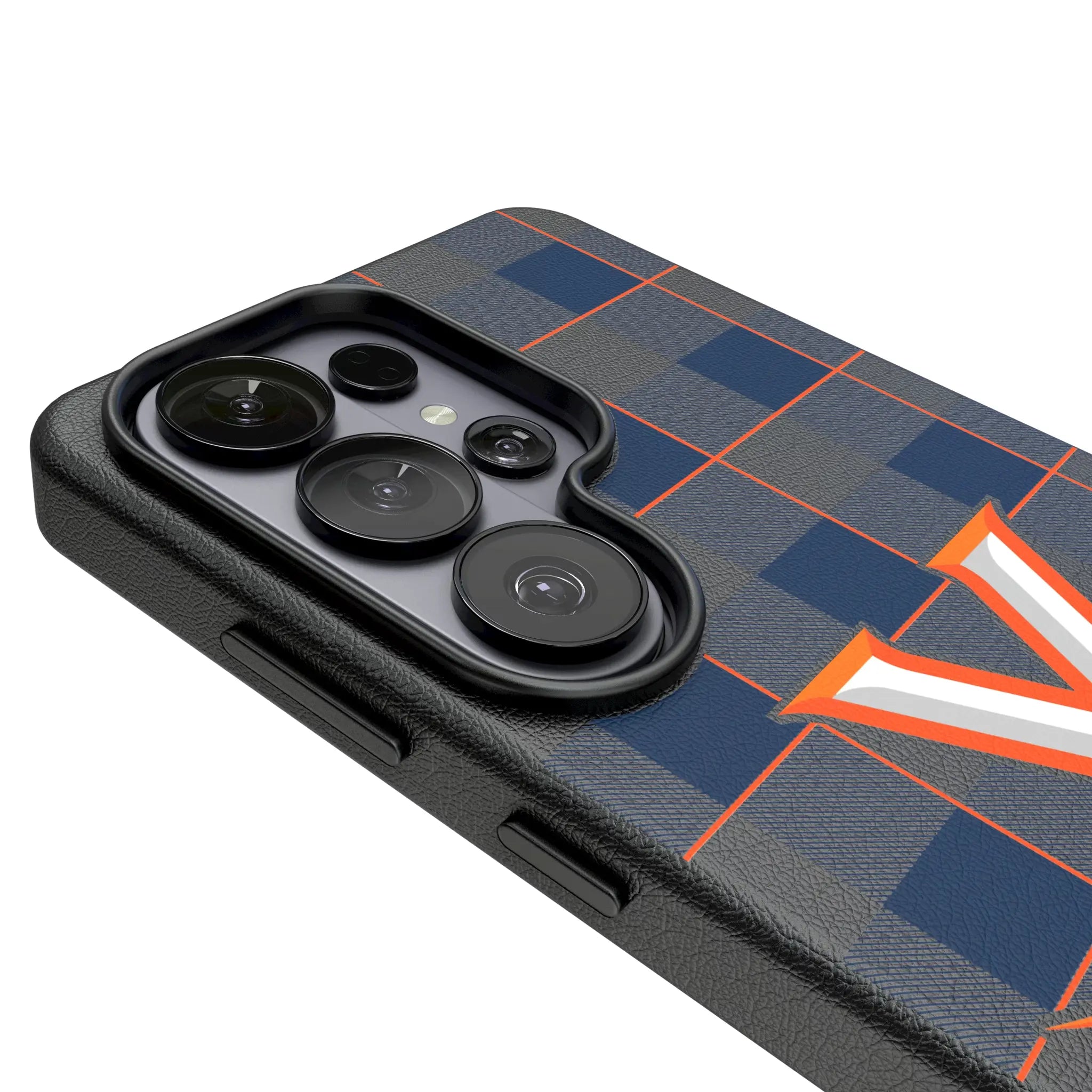 University of Virginia Cavaliers Plaid Galaxy MagSafe Compatible Phone Case for Samsung Galaxy - Detail#Device_Galaxy S26 Ultra