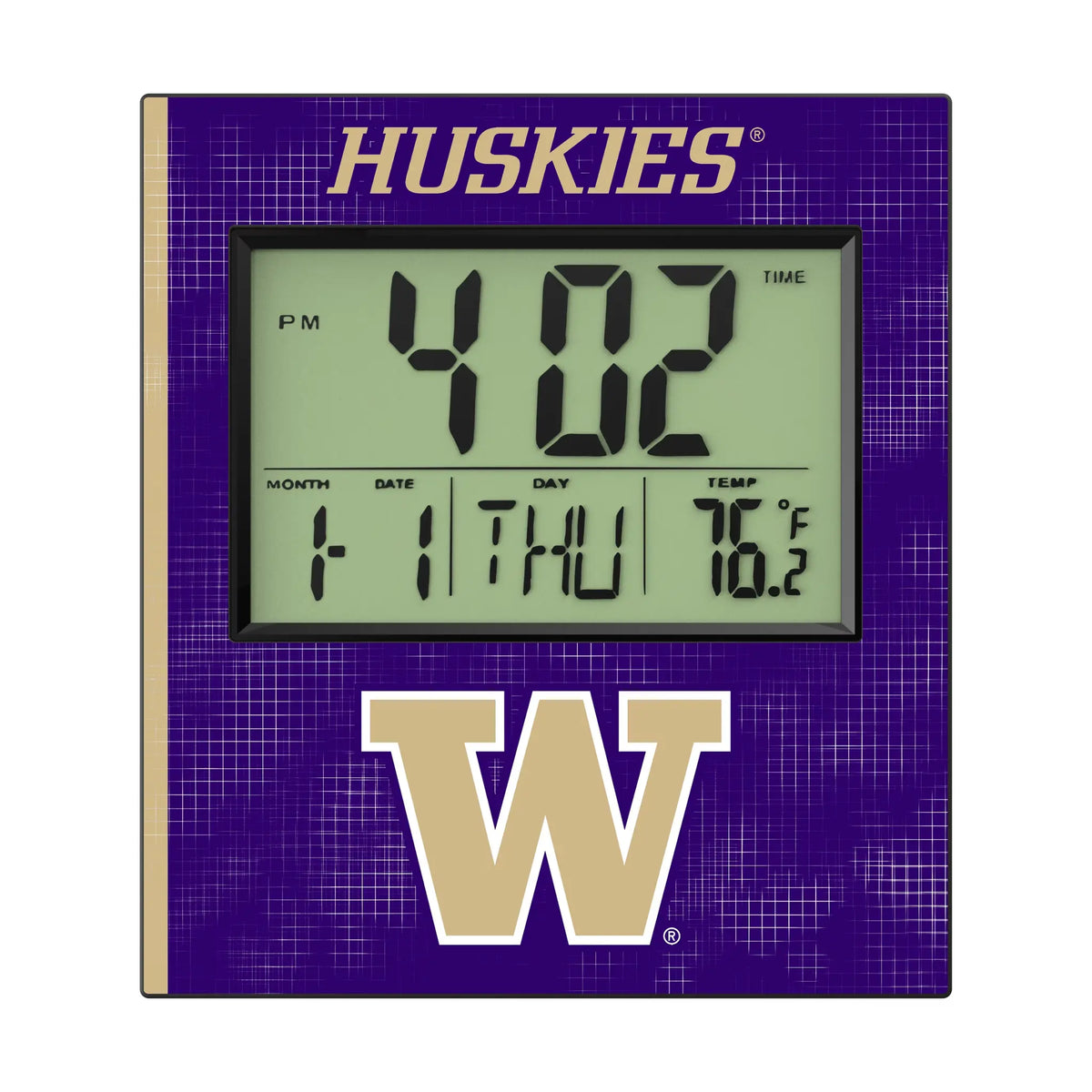 University of Washington Huskies Hatch Wall Clock