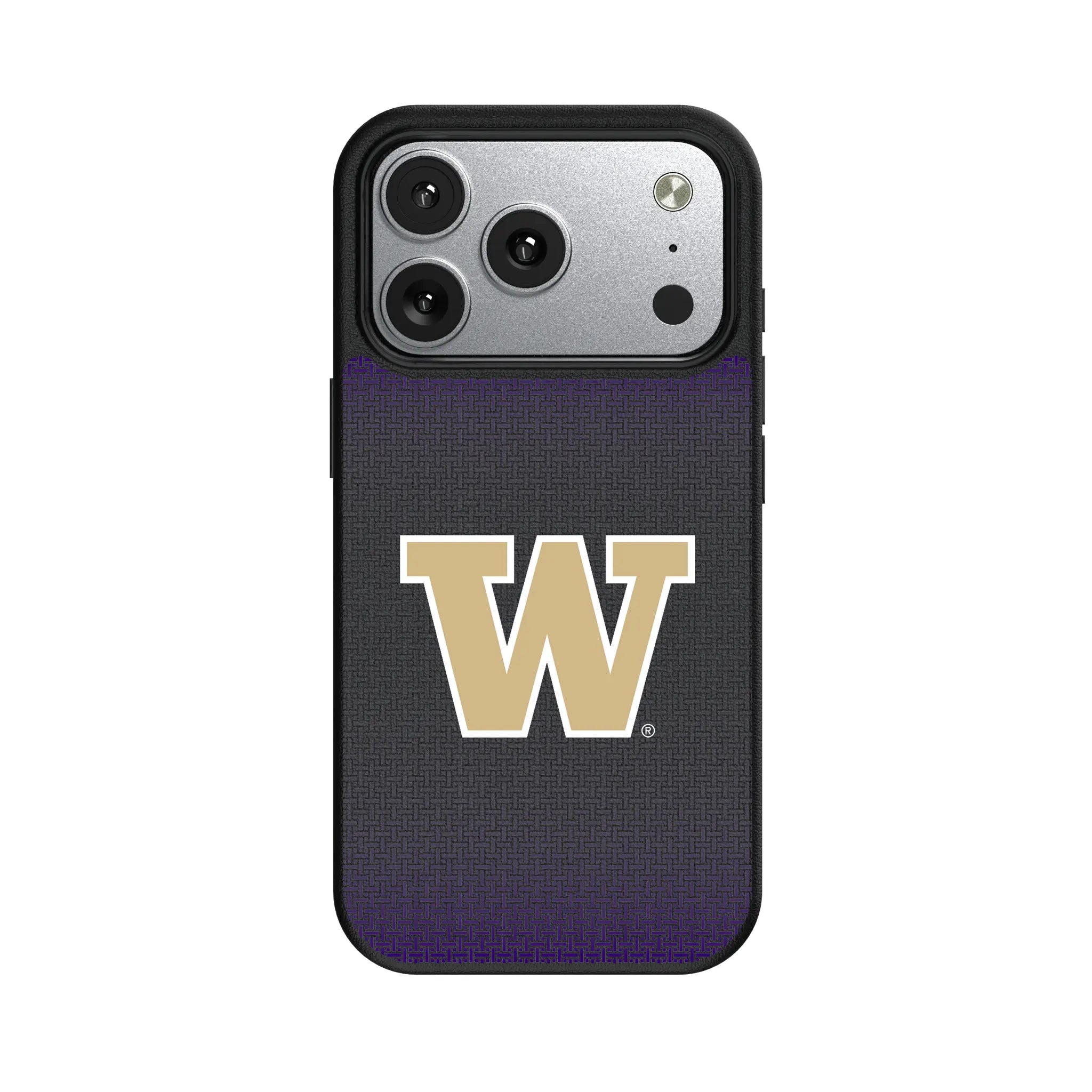 University of Washington Huskies Linen iPhone MagSafe Compatible Phone Case for Apple iPhone#Device_iPhone 17 Pro