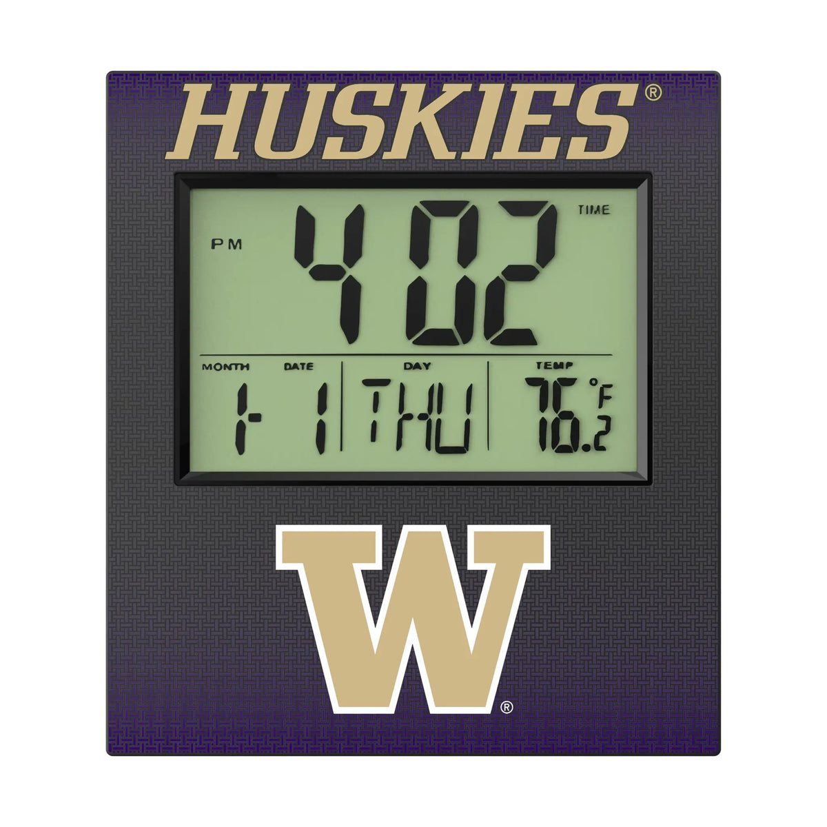 University of Washington Huskies Linen Wall Clock