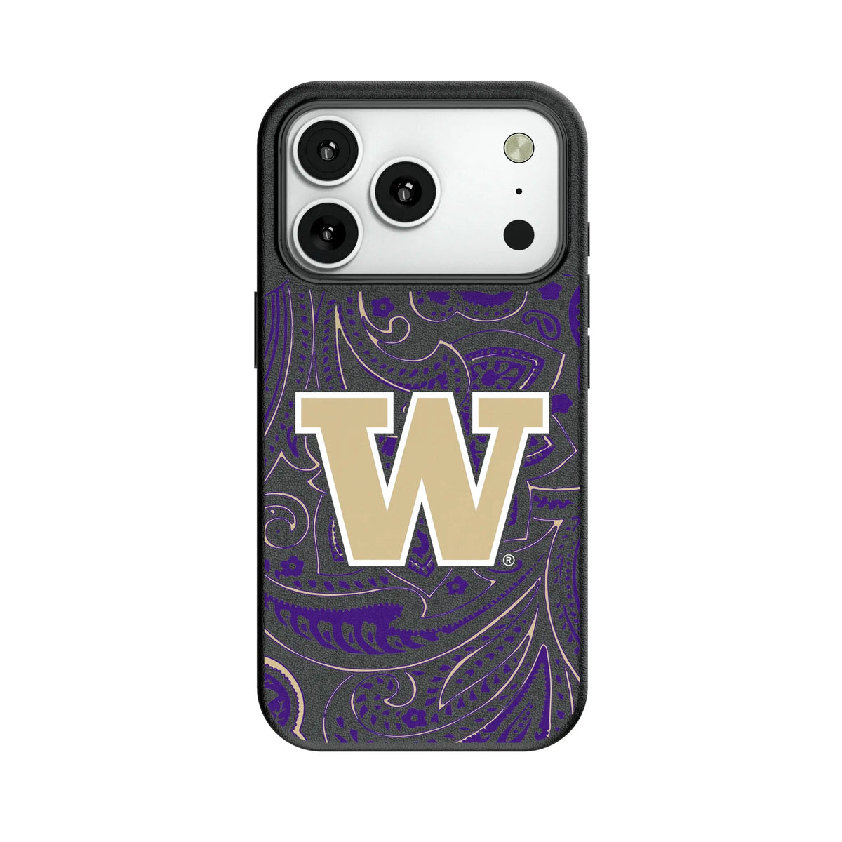 University of Washington Huskies Paisley MagSafe Compatible Phone Case for Apple iPhone