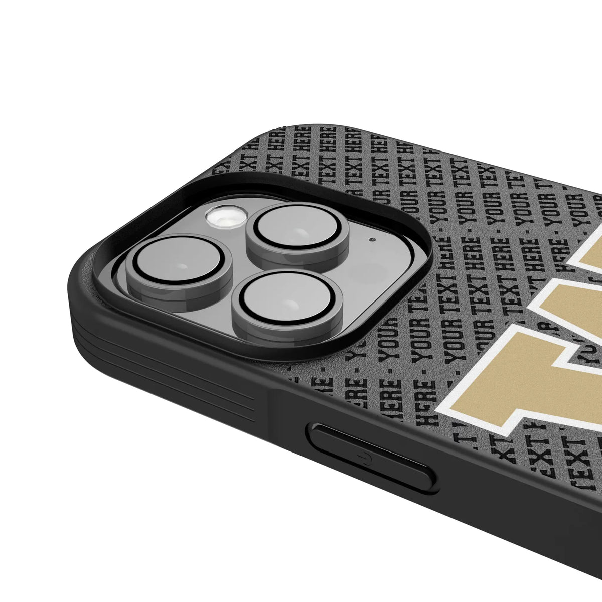 University of Washington Huskies Personalized EndZone Plus iPhone Bump Phone Case for Apple iPhone - Detail