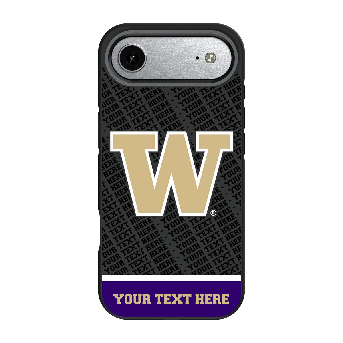 University of Washington Huskies Personalized EndZone Plus iPhone Bump Phone Case for Apple iPhone#Device_iPhone Air