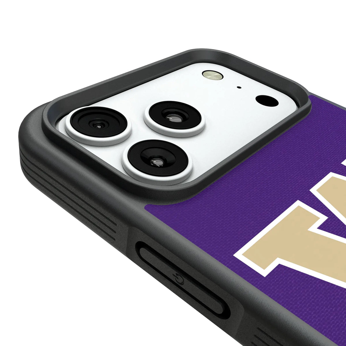 University of Washington Huskies Personalized Stripe iPhone Bump Phone Case for Apple iPhone - Detail#Device_iPhone 18 Pro Max