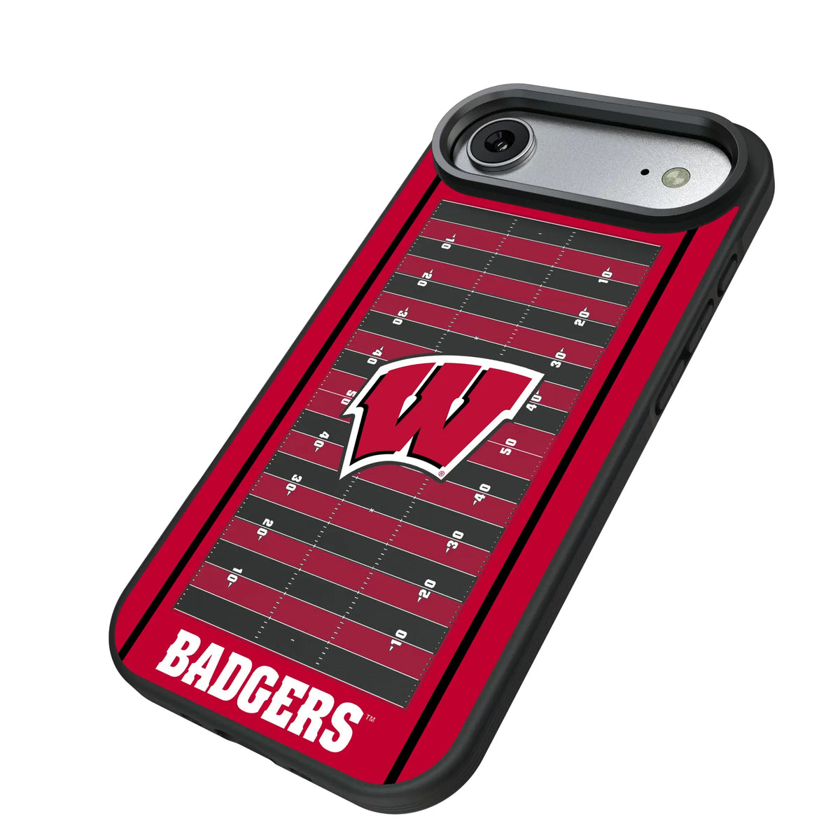 University of Wisconsin Badgers Field iPhone Bump Phone Case for Apple iPhone - Isometric View#Device_iPhone Air