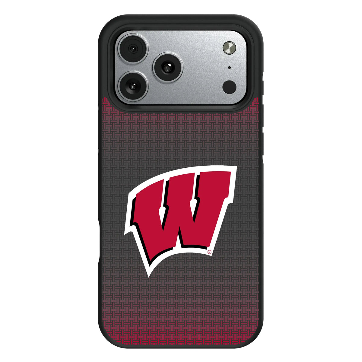 University of Wisconsin Badgers Linen iPhone Bump Phone Case for Apple iPhone#Device_iPhone 17 Pro Max