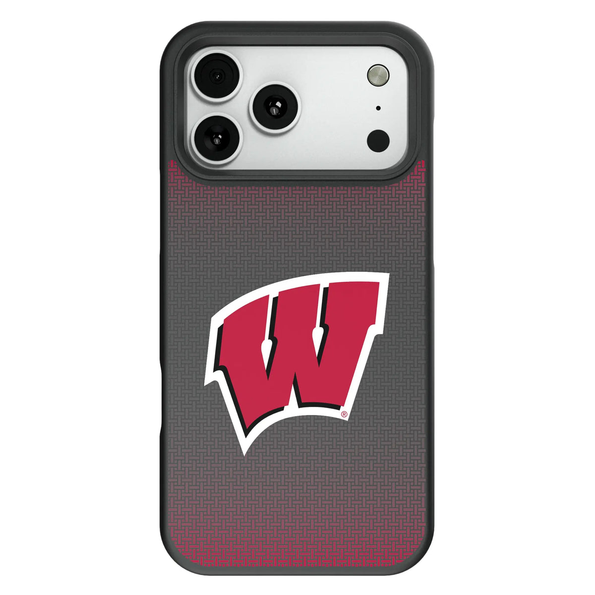 University of Wisconsin Badgers Linen Bump Phone Case for Apple iPhone