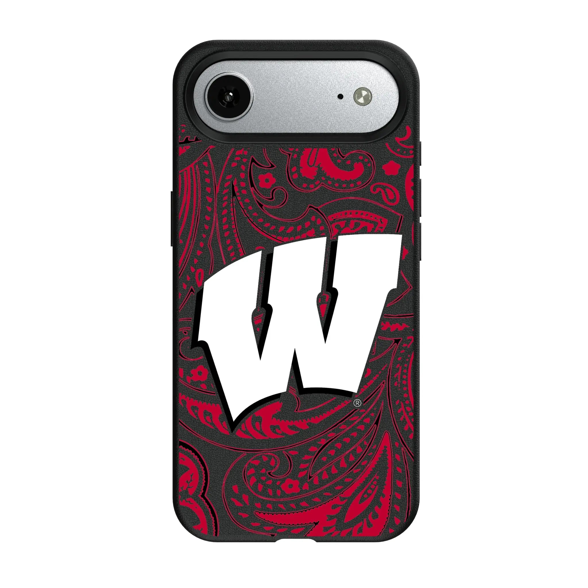 University of Wisconsin Badgers Paisley iPhone MagSafe Compatible Phone Case for Apple iPhone#Device_iPhone Air
