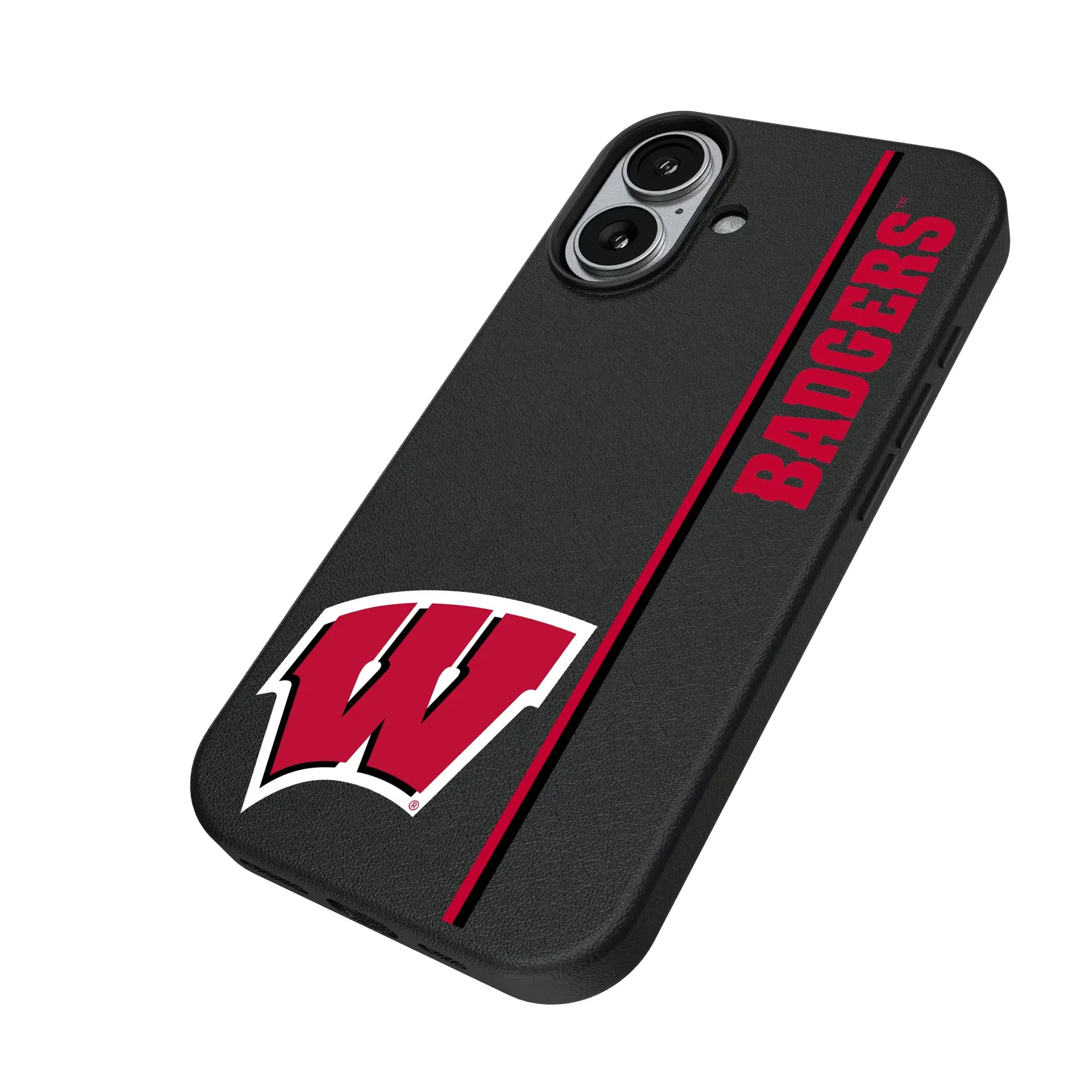 University of Wisconsin Badgers Sidebar iPhone MagSafe Compatible Phone Case for Apple iPhone - Isometric View#Device_iPhone 17