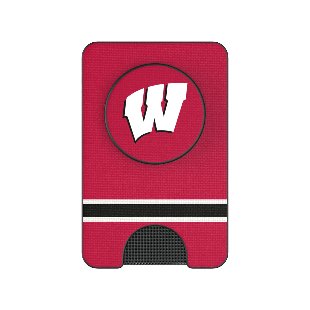 University of Wisconsin Badgers Stripe Popsockets Wallet Magnetic