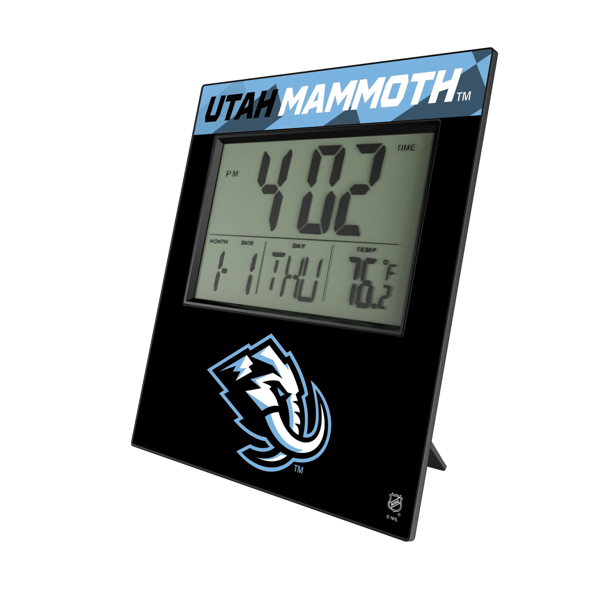 Utah Mammoth Color Block Wall Clock