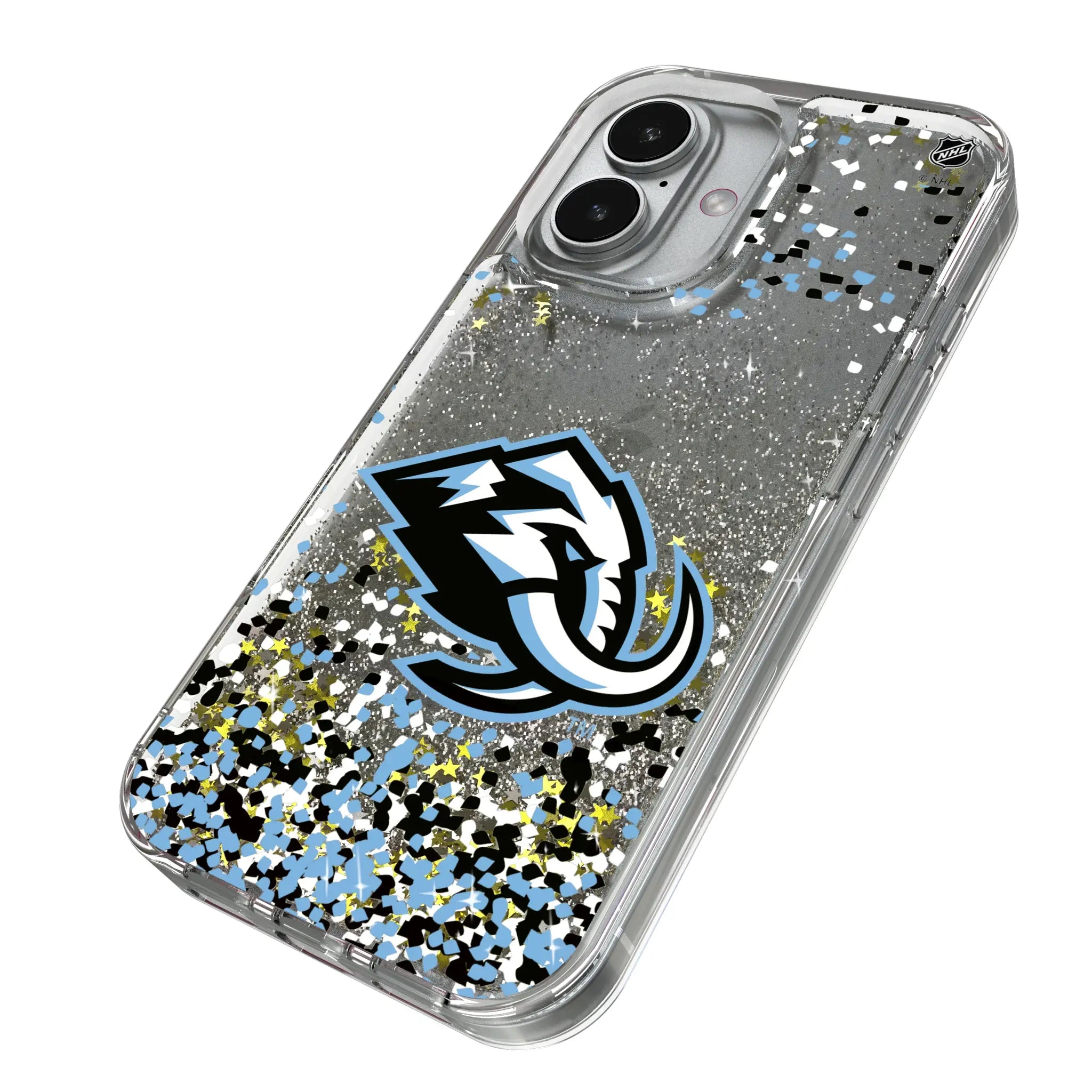 Utah Mammoth Confetti iPhone Glitter Phone Case for Apple iPhone - Isometric View