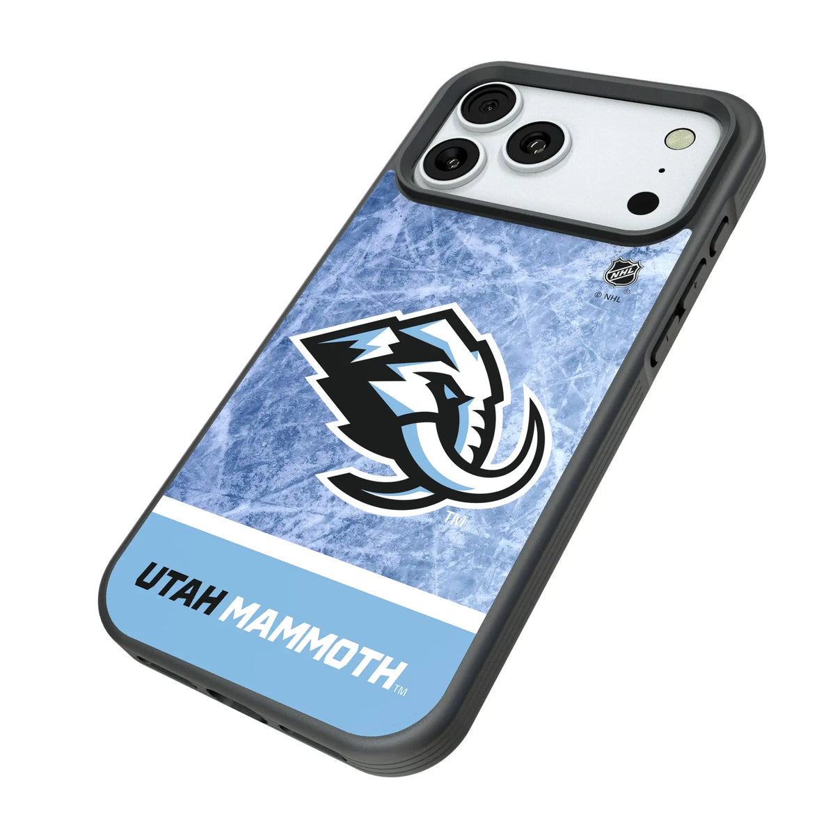 Utah Mammoth Ice Wordmark iPhone Bump Phone Case for Apple iPhone - Isometric View#Device_iPhone 18 Pro Max