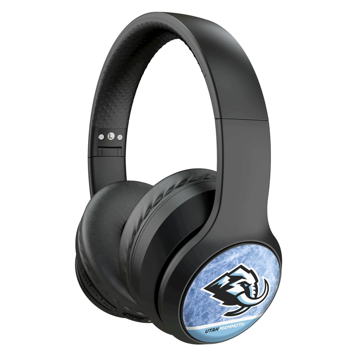 Utah Mammoth Ice Wordmark Wireless Over-Ear Headphones With Case