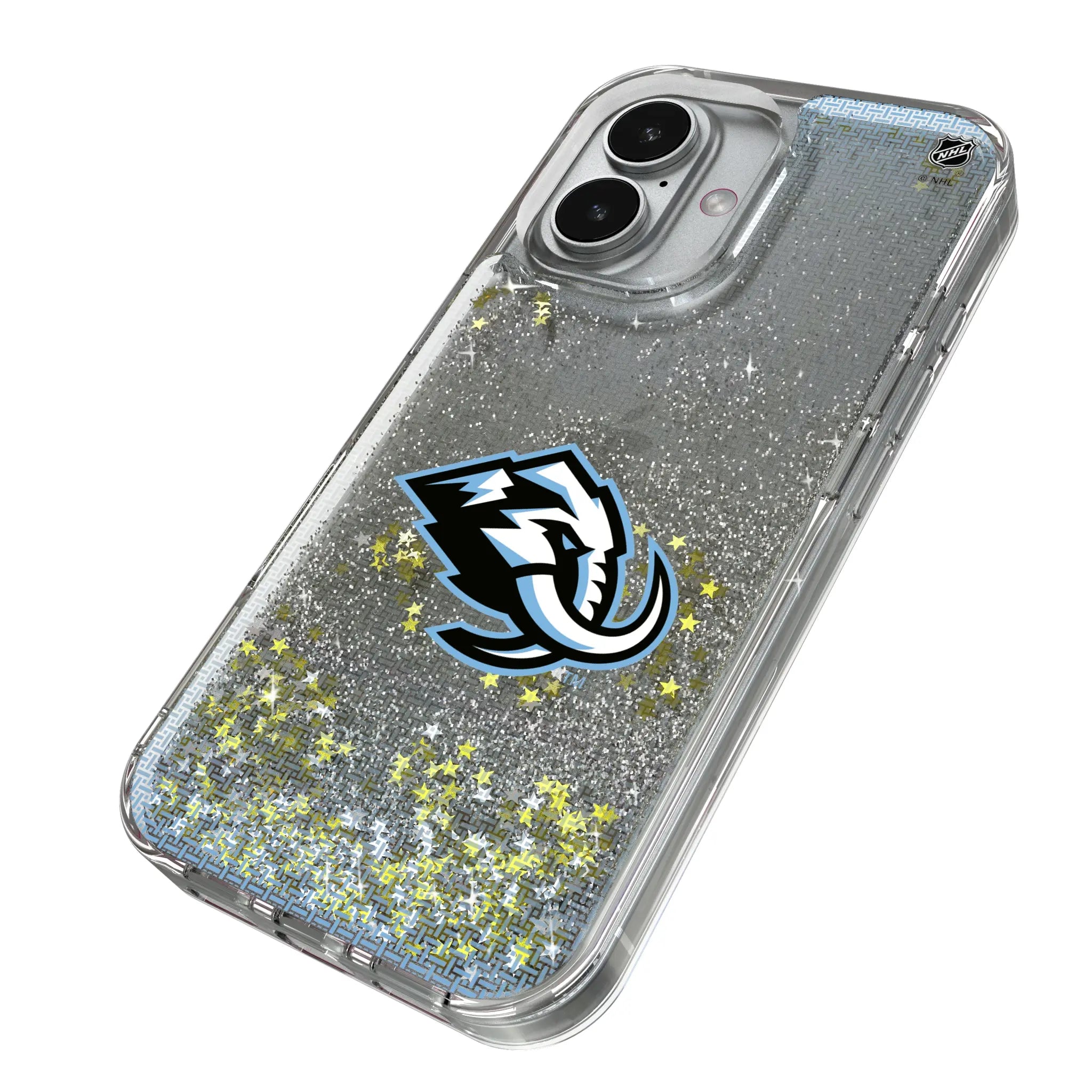 Utah Mammoth Linen iPhone Glitter Phone Case for Apple iPhone - Isometric View