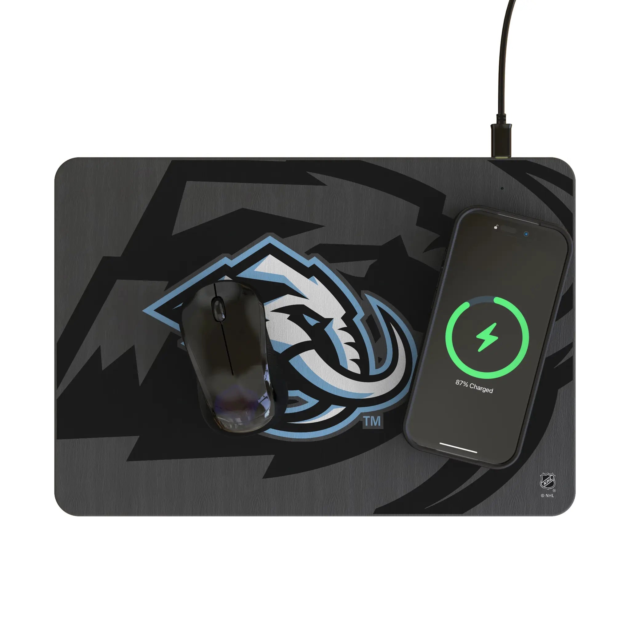 Utah Mammoth Monocolor Tilt 15-Watt Wireless Charger and Mouse Pad - Lifestyle