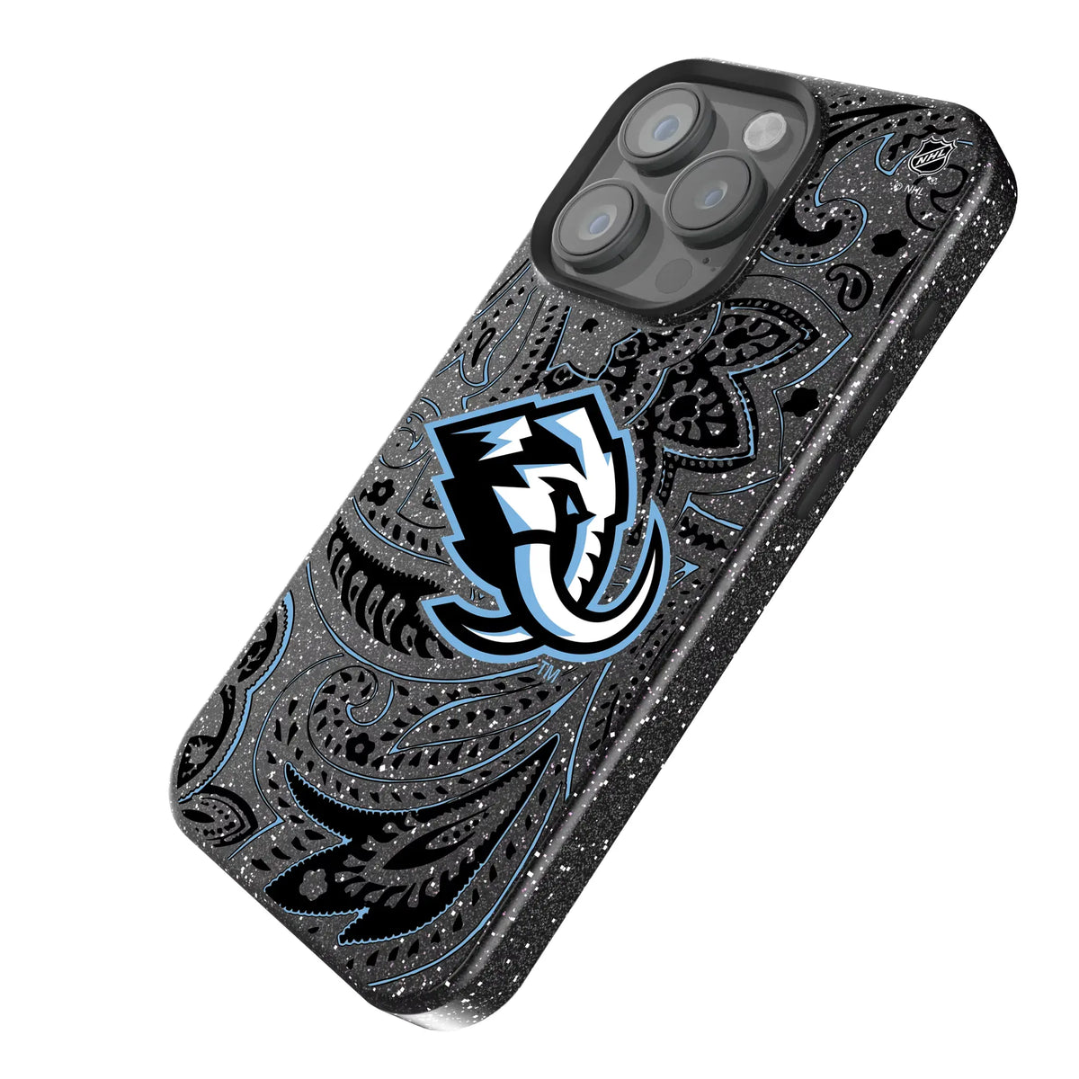 Utah Mammoth Paisley iPhone Bling Phone Case for Apple iPhone - Isometric View