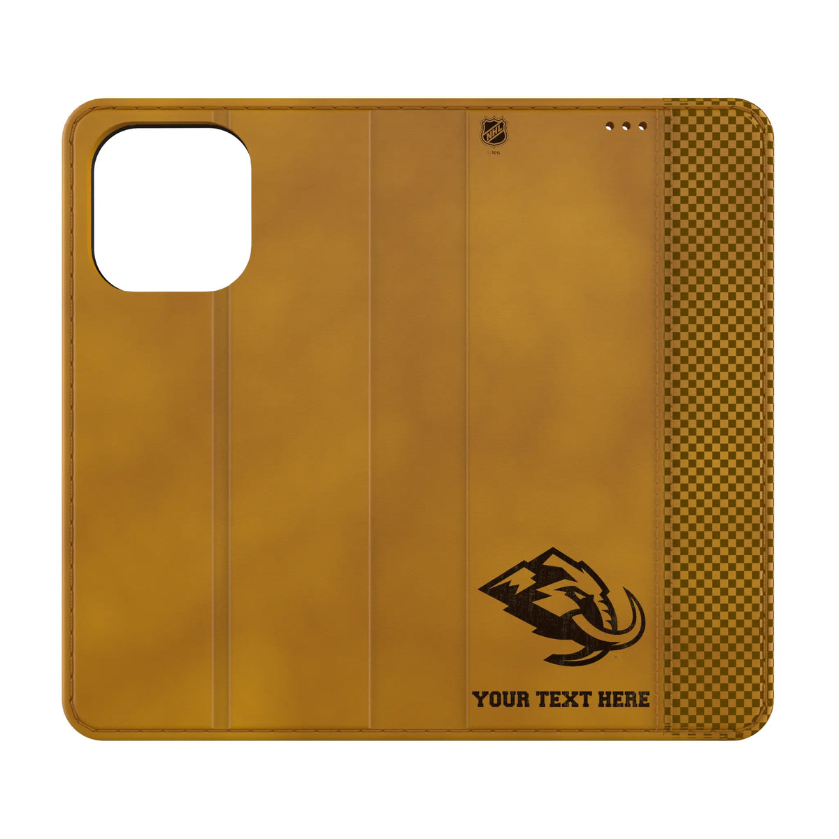 Utah Mammoth Personalized Burn iPhone Folio Phone Case for Apple iPhone
