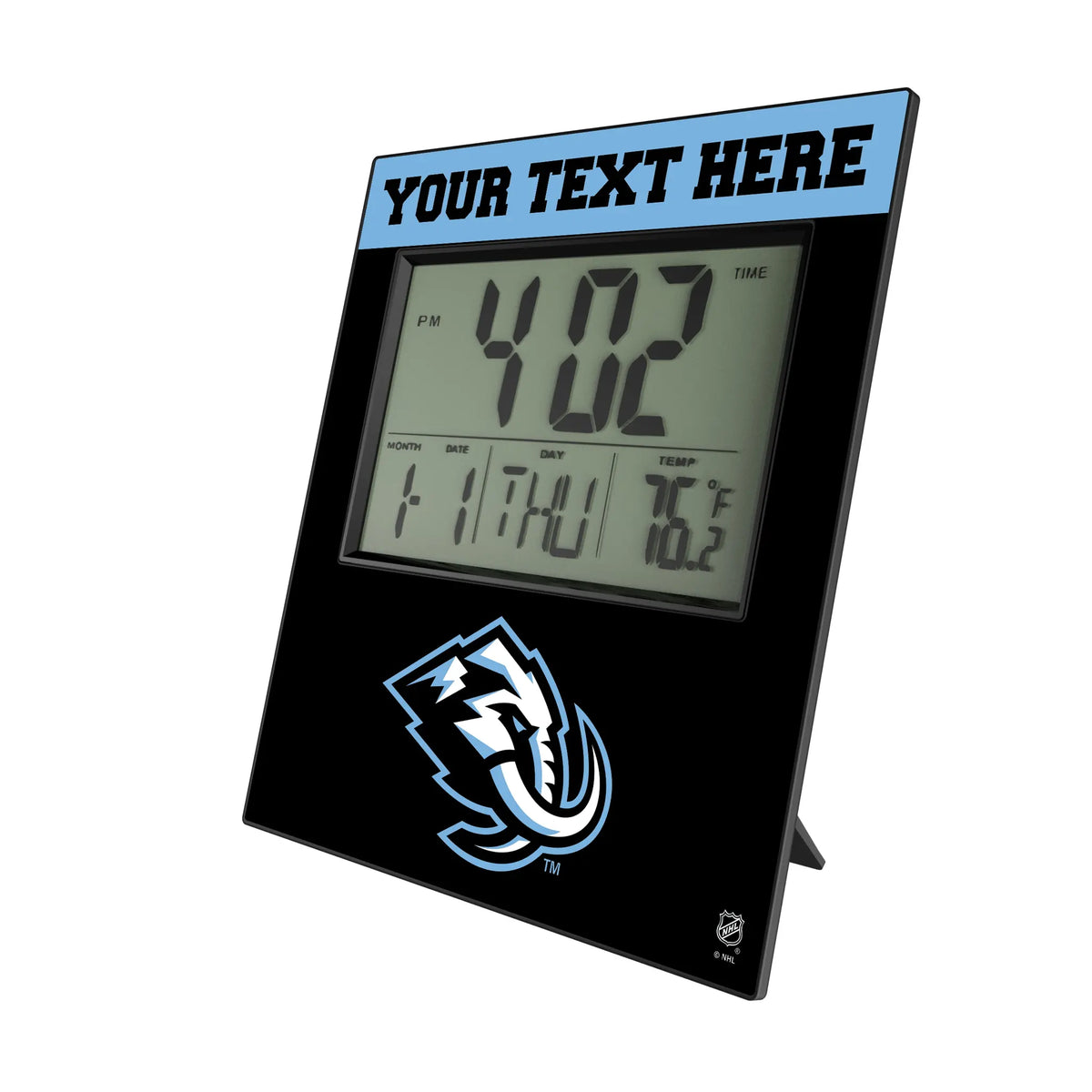 Utah Mammoth Personalized Color Block Wall Clock