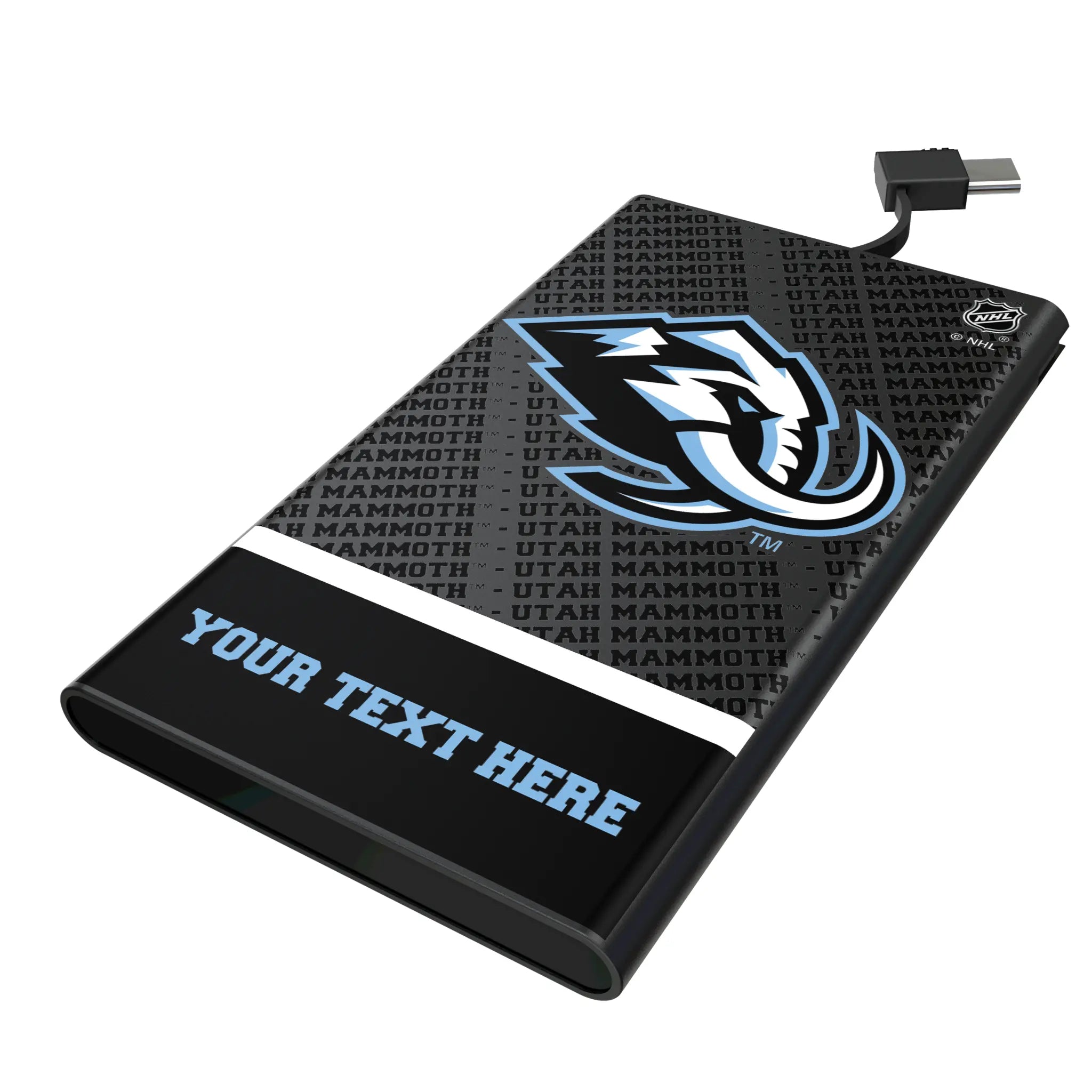 Utah Mammoth Personalized EndZone Plus 5000mAh Flat Power Bank