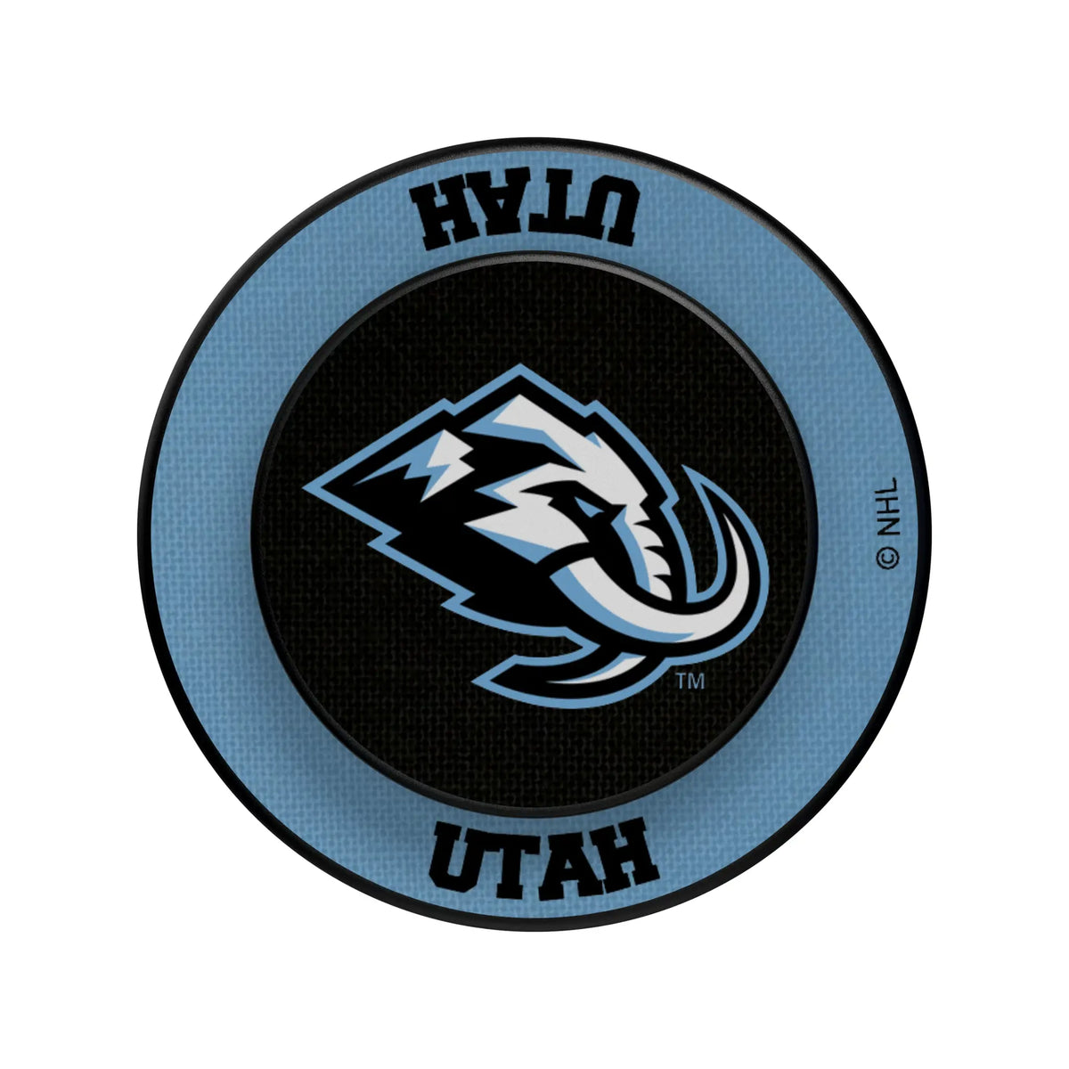 Utah Mammoth Personalized Endzone Solid Popsockets Round Magnetic