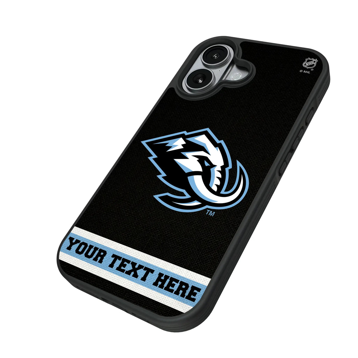 Utah Mammoth Personalized Stripe iPhone Bump Phone Case for Apple iPhone - Isometric View#Device_iPhone 17