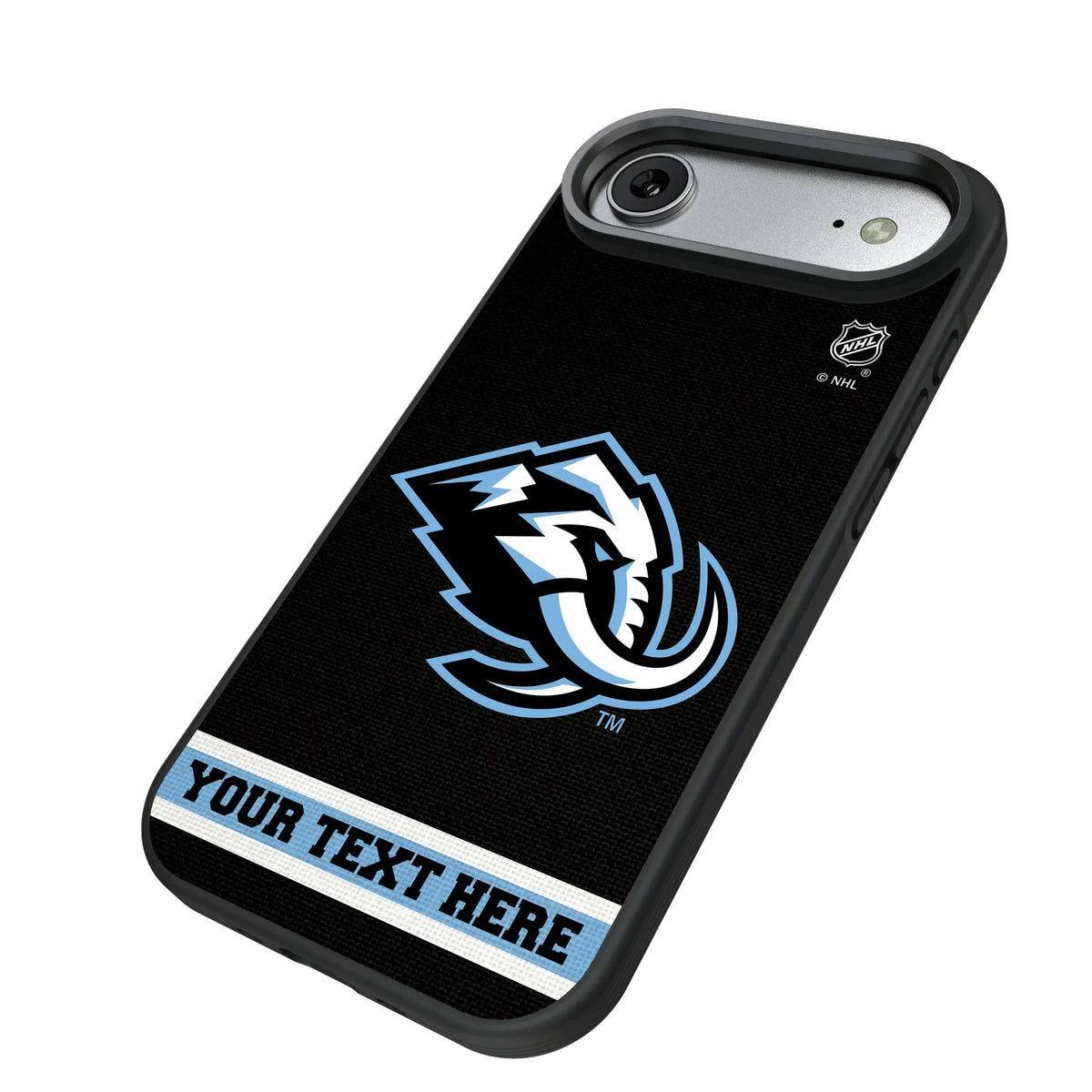 Utah Mammoth Personalized Stripe iPhone Bump Phone Case for Apple iPhone - Isometric View#Device_iPhone Air