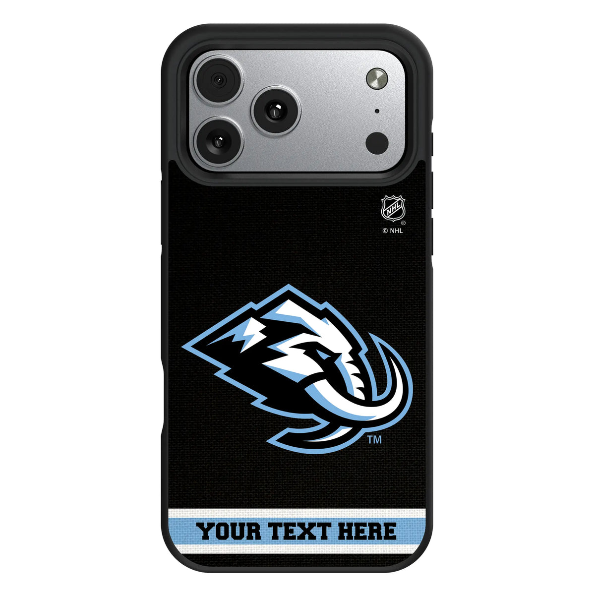 Utah Mammoth Personalized Stripe iPhone Bump Phone Case for Apple iPhone#Device_iPhone 17 Pro Max