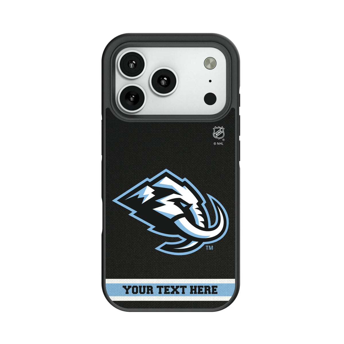 Utah Mammoth Personalized Stripe Bump Phone Case for Apple iPhone