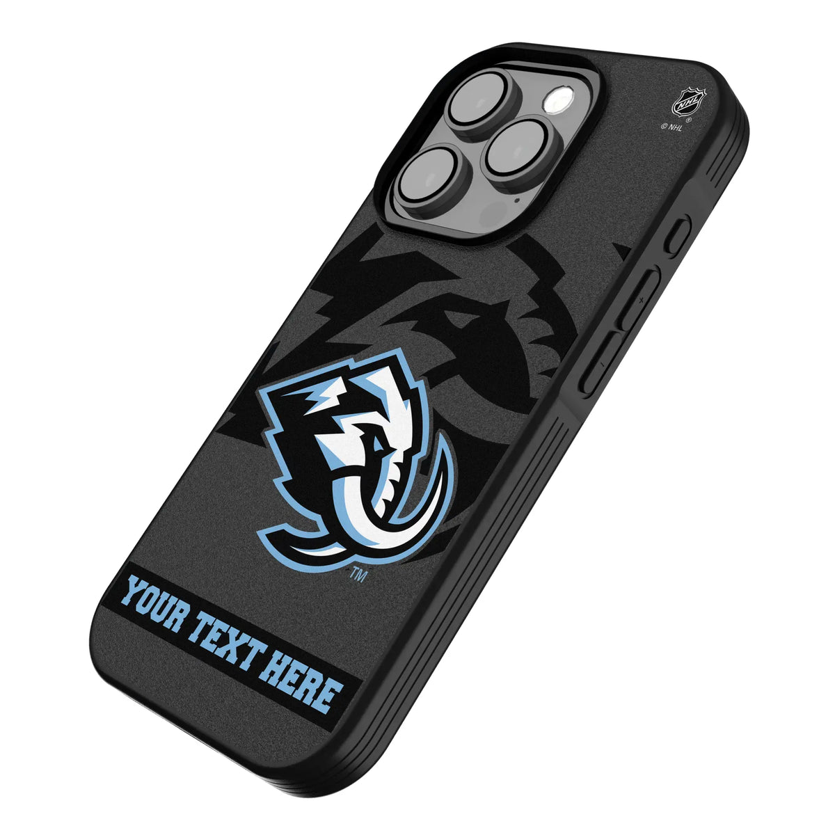 Utah Mammoth Personalized Tilt iPhone Bump Phone Case for Apple iPhone - Isometric View