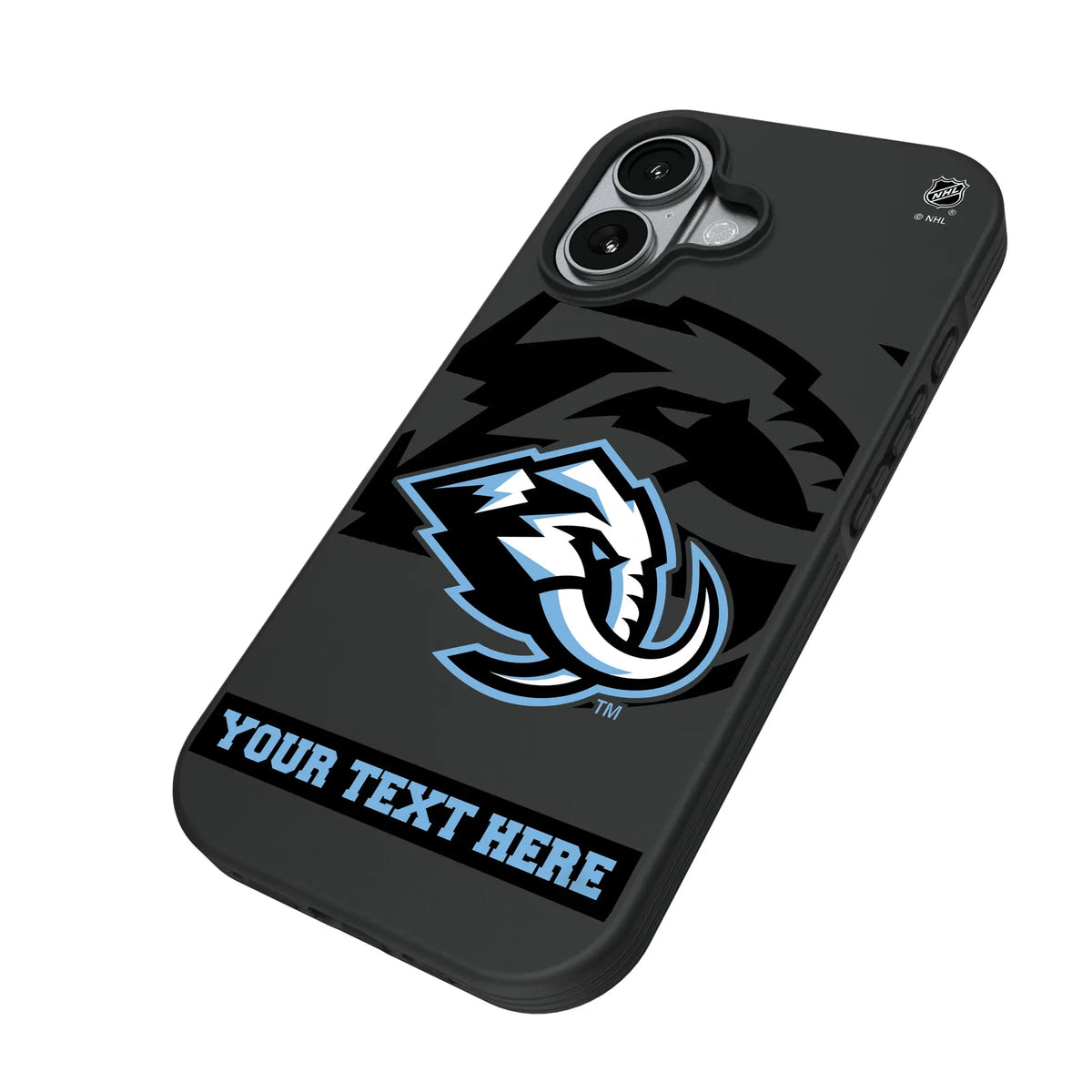 Utah Mammoth Personalized Tilt iPhone Bump Phone Case for Apple iPhone - Isometric View#Device_iPhone 17