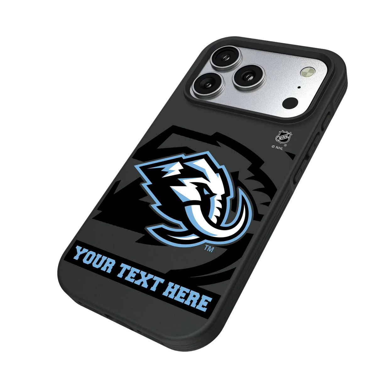 Utah Mammoth Personalized Tilt iPhone Bump Phone Case for Apple iPhone - Isometric View#Device_iPhone 17 Pro