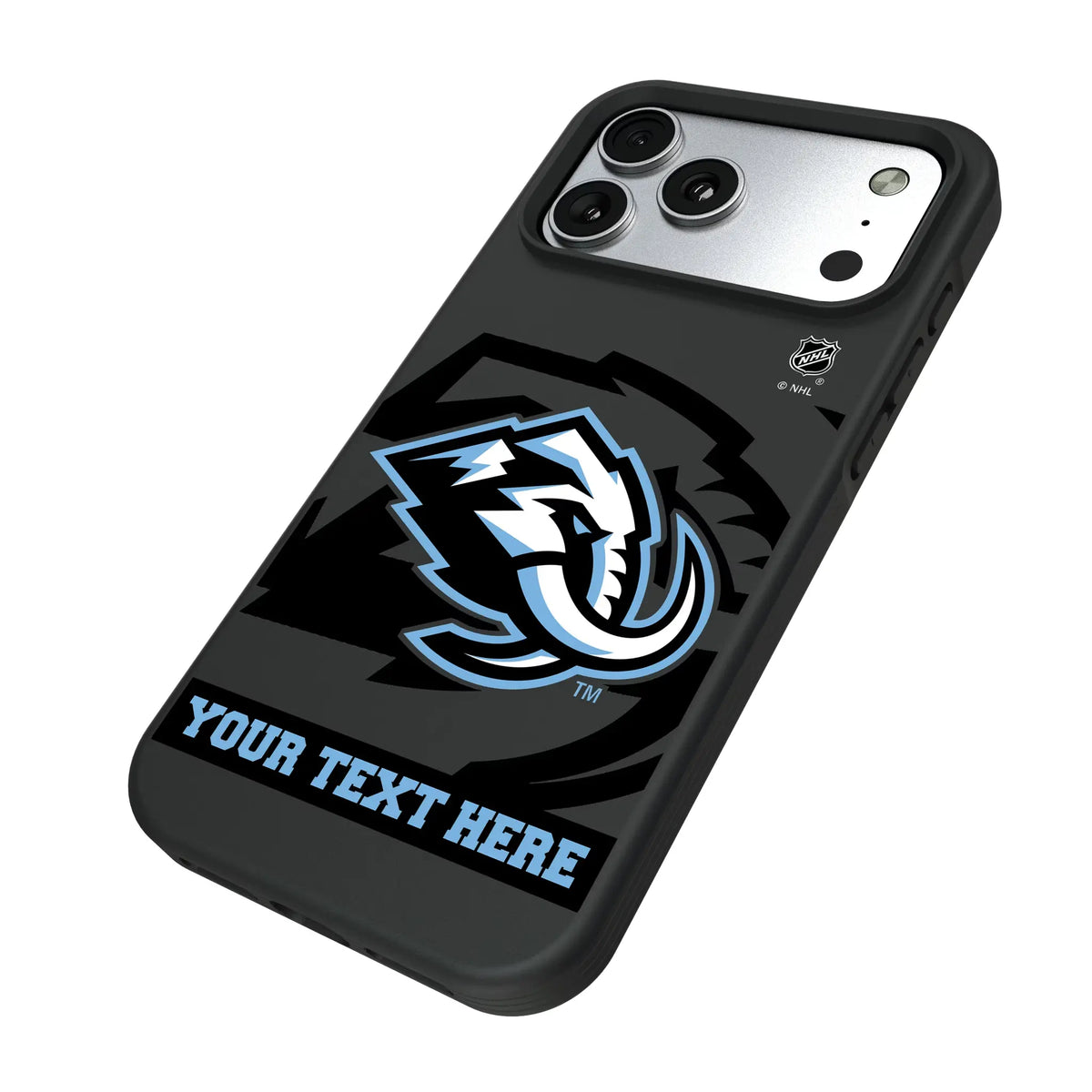 Utah Mammoth Personalized Tilt iPhone Bump Phone Case for Apple iPhone - Isometric View#Device_iPhone 17 Pro Max