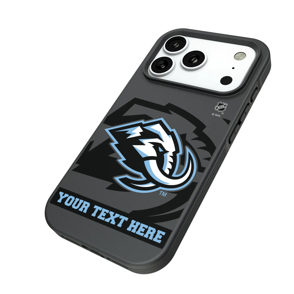 Utah Mammoth Personalized Tilt iPhone Bump Phone Case for Apple iPhone - Isometric View#Device_iPhone 18 Pro