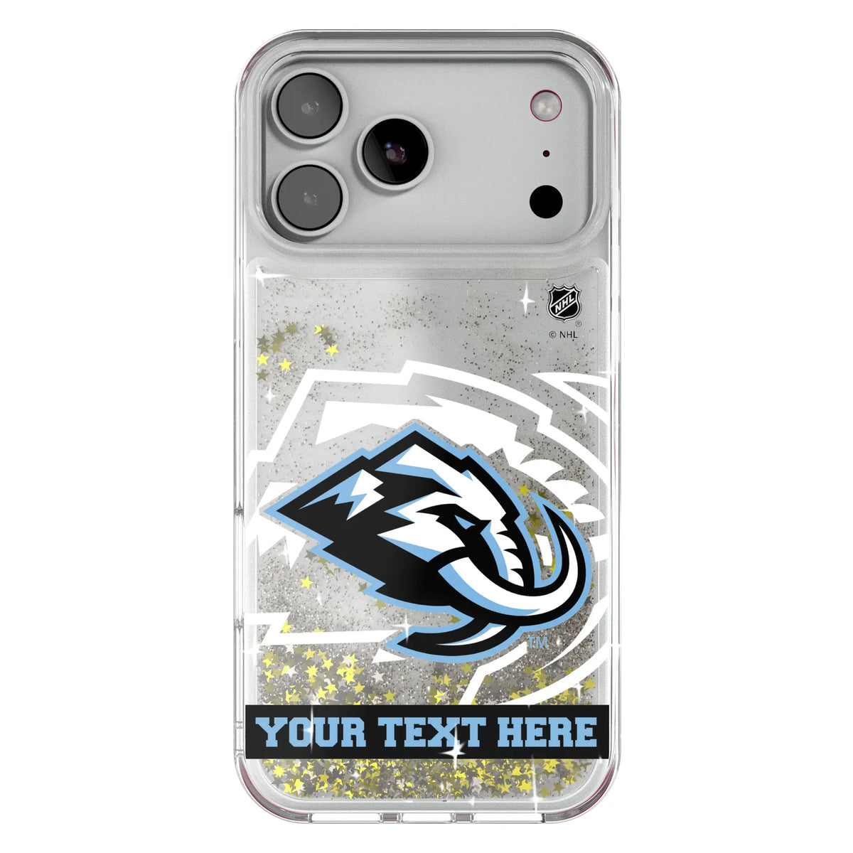 Utah Mammoth Personalized Tilt Glitter Phone Case for Apple iPhone