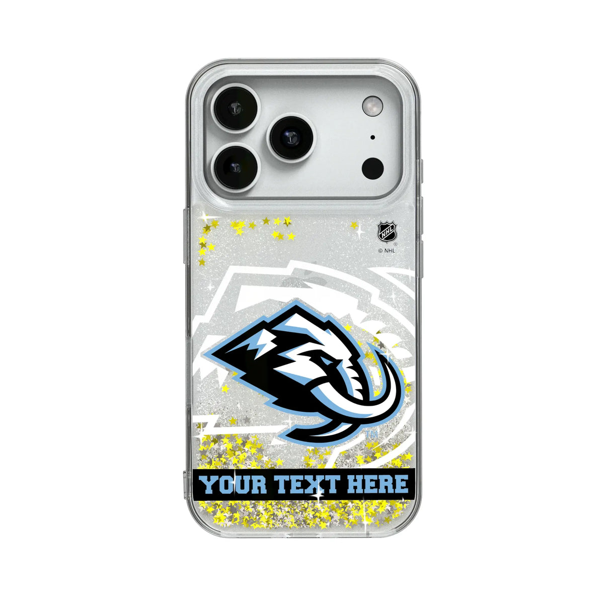 Utah Mammoth Personalized Tilt Glitter Phone Case for Apple iPhone