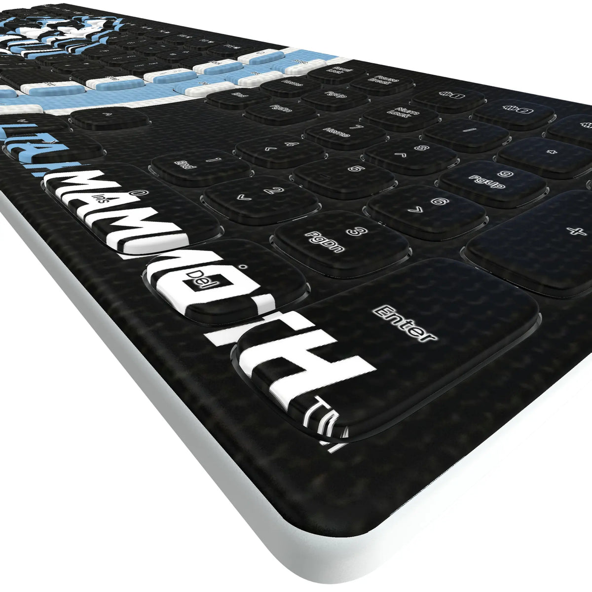 Utah Mammoth Stripe KKB605 Curved Wireless Keyboard - Detail