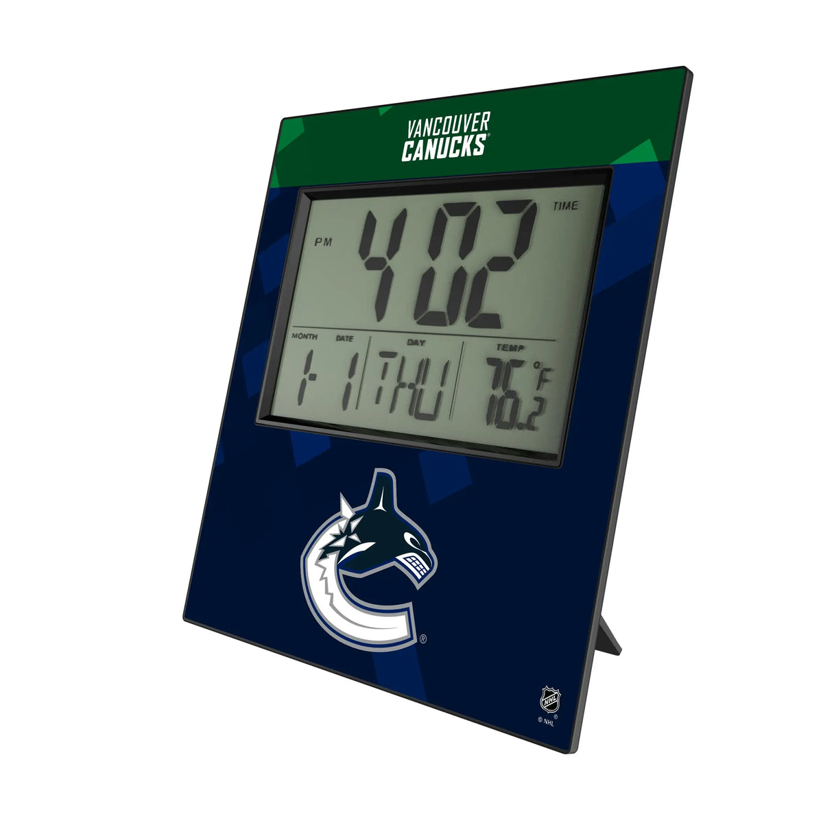 Vancouver Canucks Color Block Wall Clock