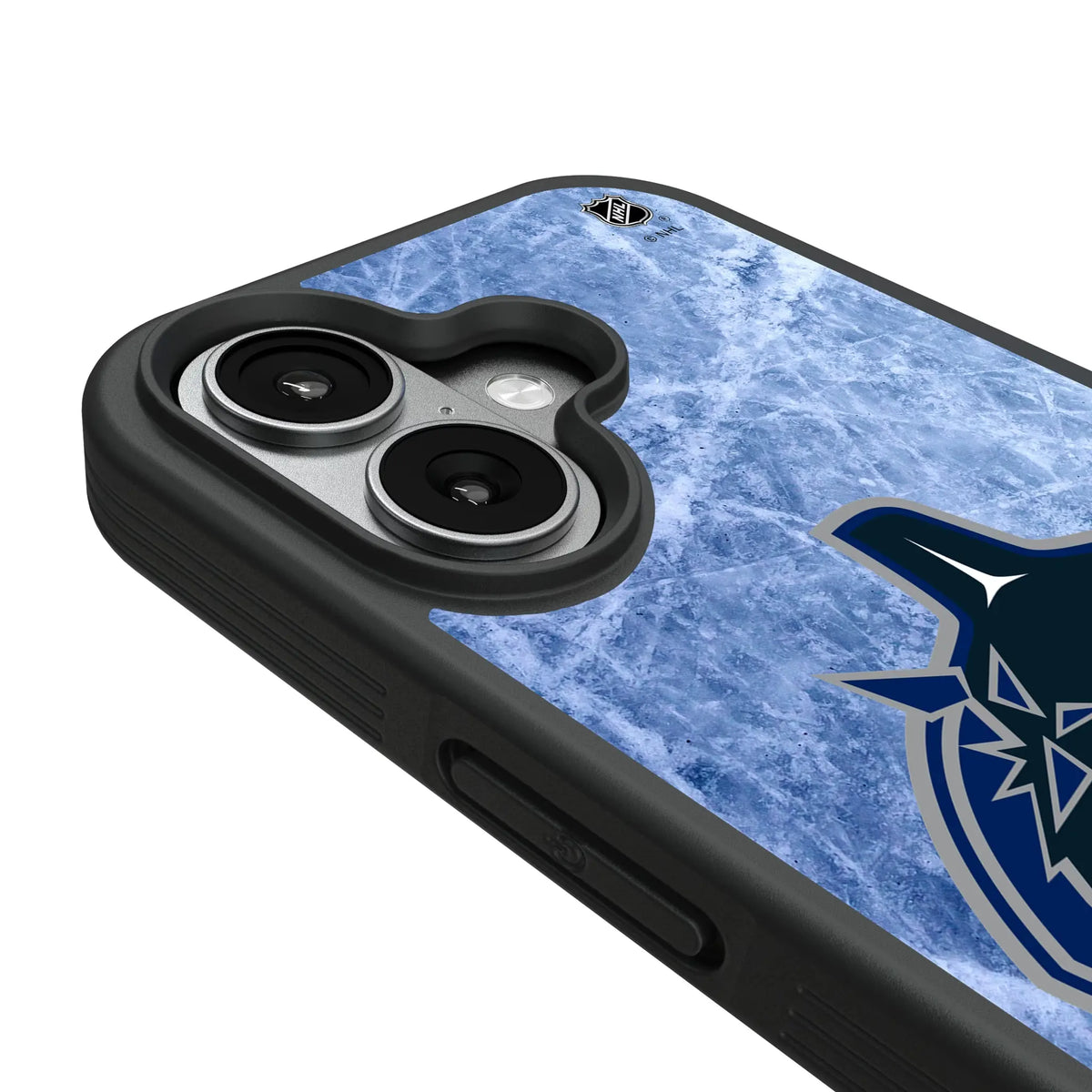 Vancouver Canucks Ice Wordmark iPhone Bump Phone Case for Apple iPhone - Detail#Device_iPhone 17