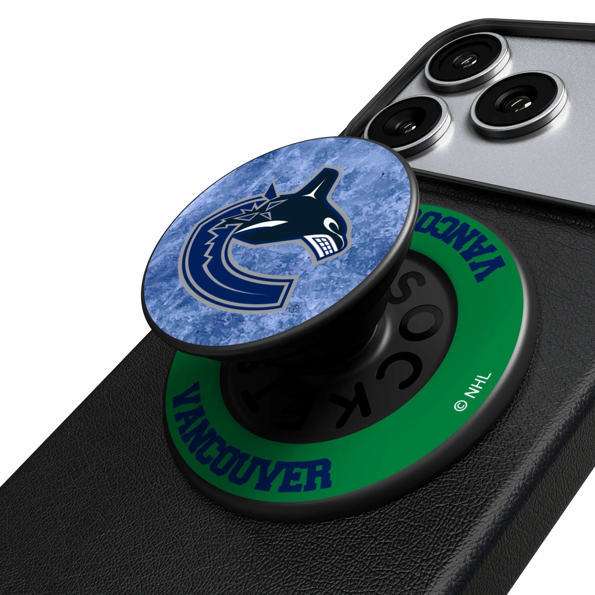 Vancouver Canucks Ice Wordmark Popsockets Round Magnetic
