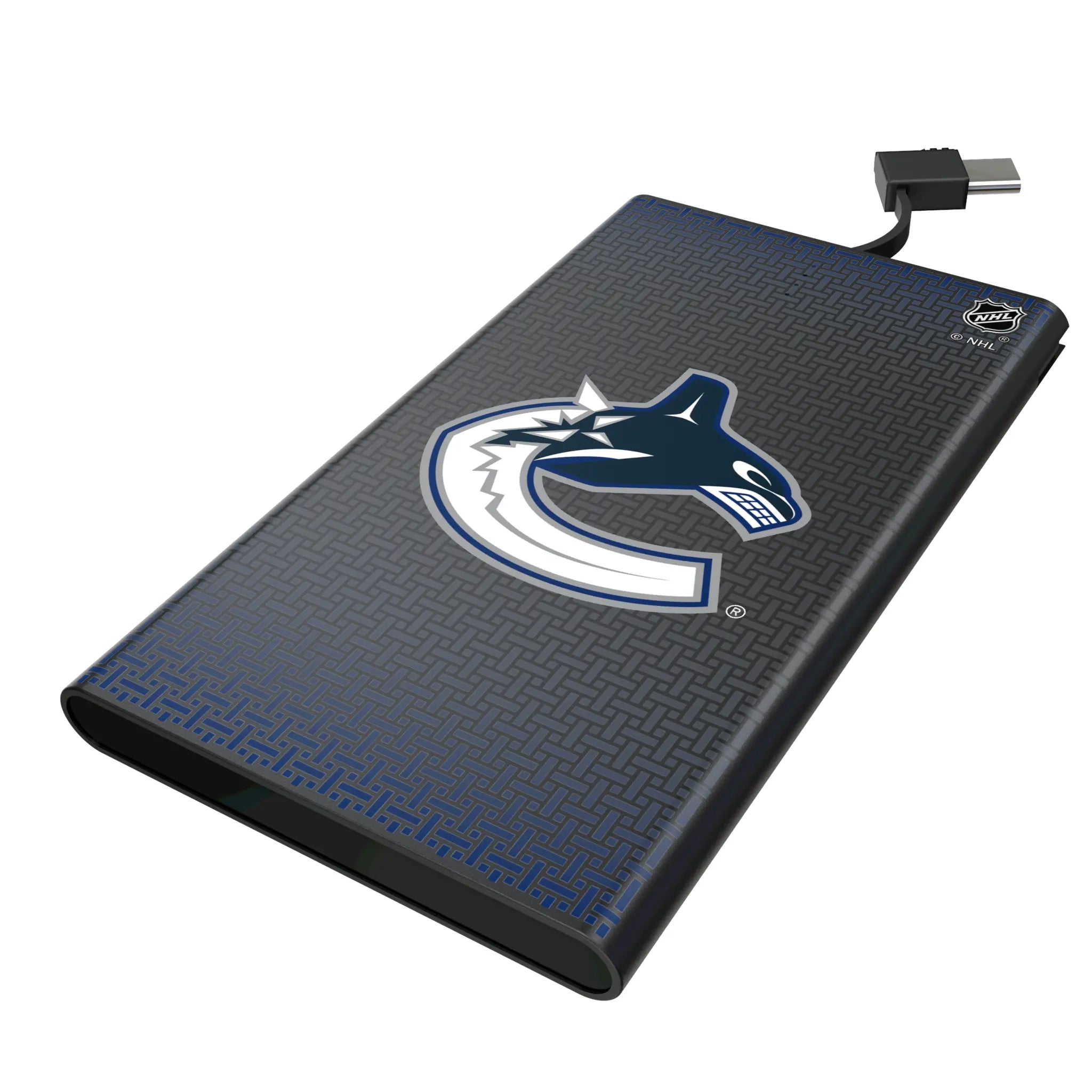 Vancouver Canucks Linen 5000mAh Flat Power Bank