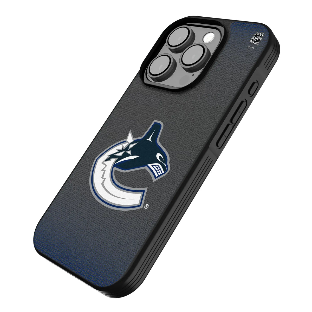 Vancouver Canucks Linen iPhone Bump Phone Case for Apple iPhone - Isometric View
