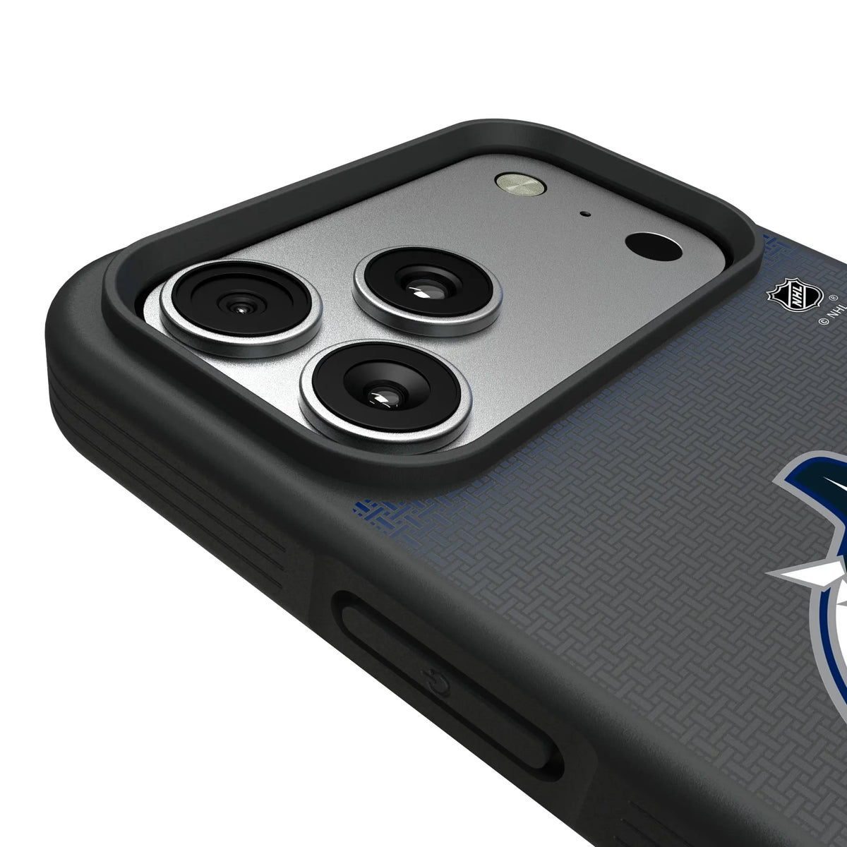 Vancouver Canucks Linen iPhone Bump Phone Case for Apple iPhone - Detail#Device_iPhone 17 Pro Max
