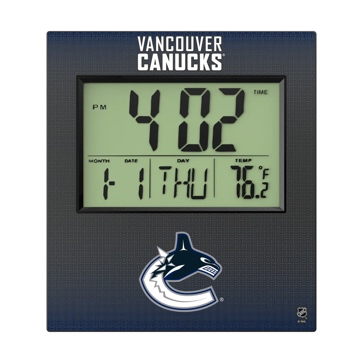 Vancouver Canucks Linen Wall Clock