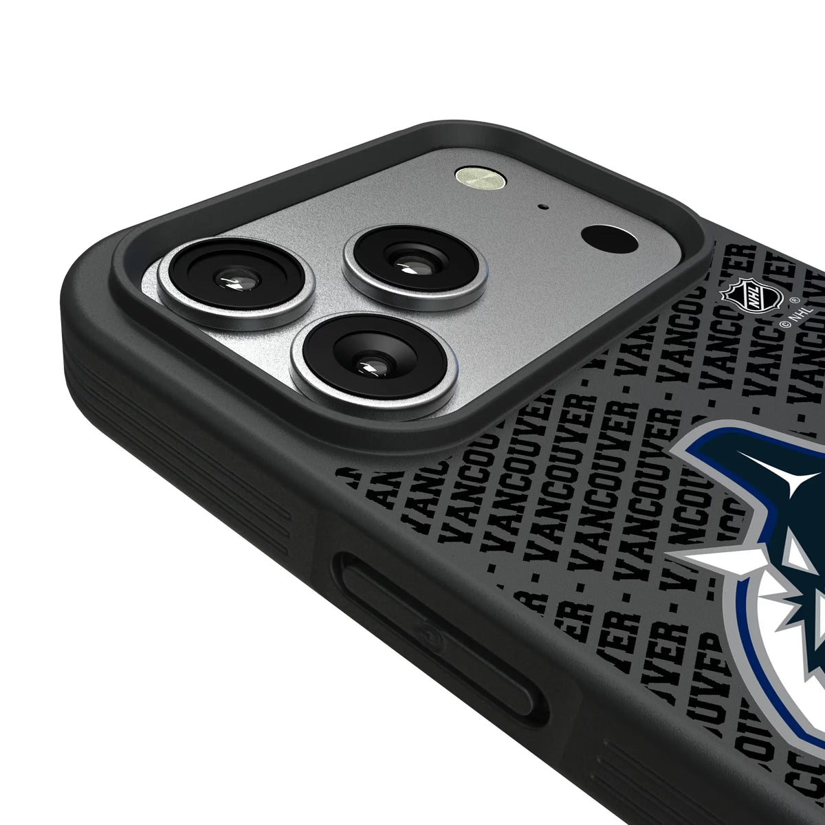 Vancouver Canucks Personalized EndZone Plus iPhone Bump Phone Case for Apple iPhone - Detail#Device_iPhone 17 Pro